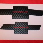 Cruze Black Carbon Fiber Emblem Decal Set