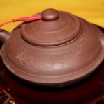 Low Profile Plum & Calligraphy Teapot (used)