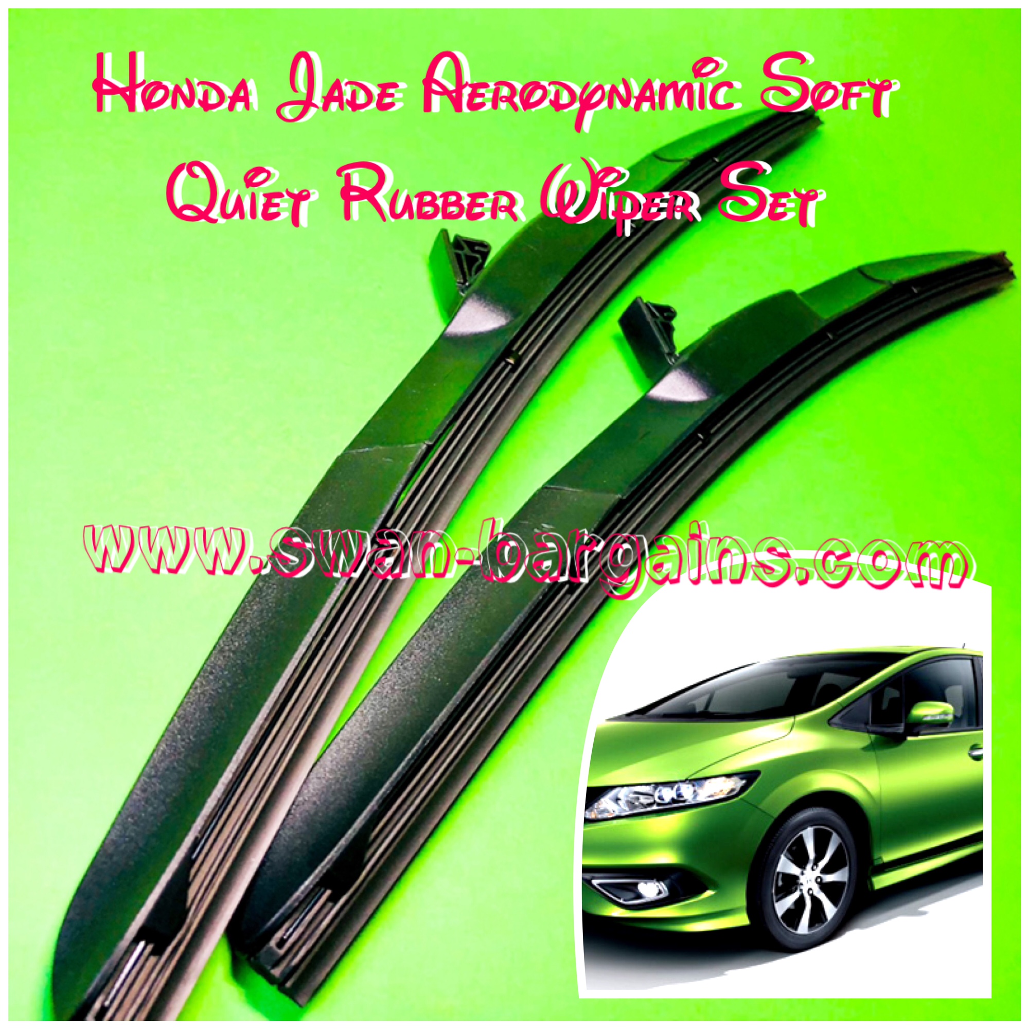 2pcs Honda Jade Aerodynamic Quiet Wiper Blades Set Singapore