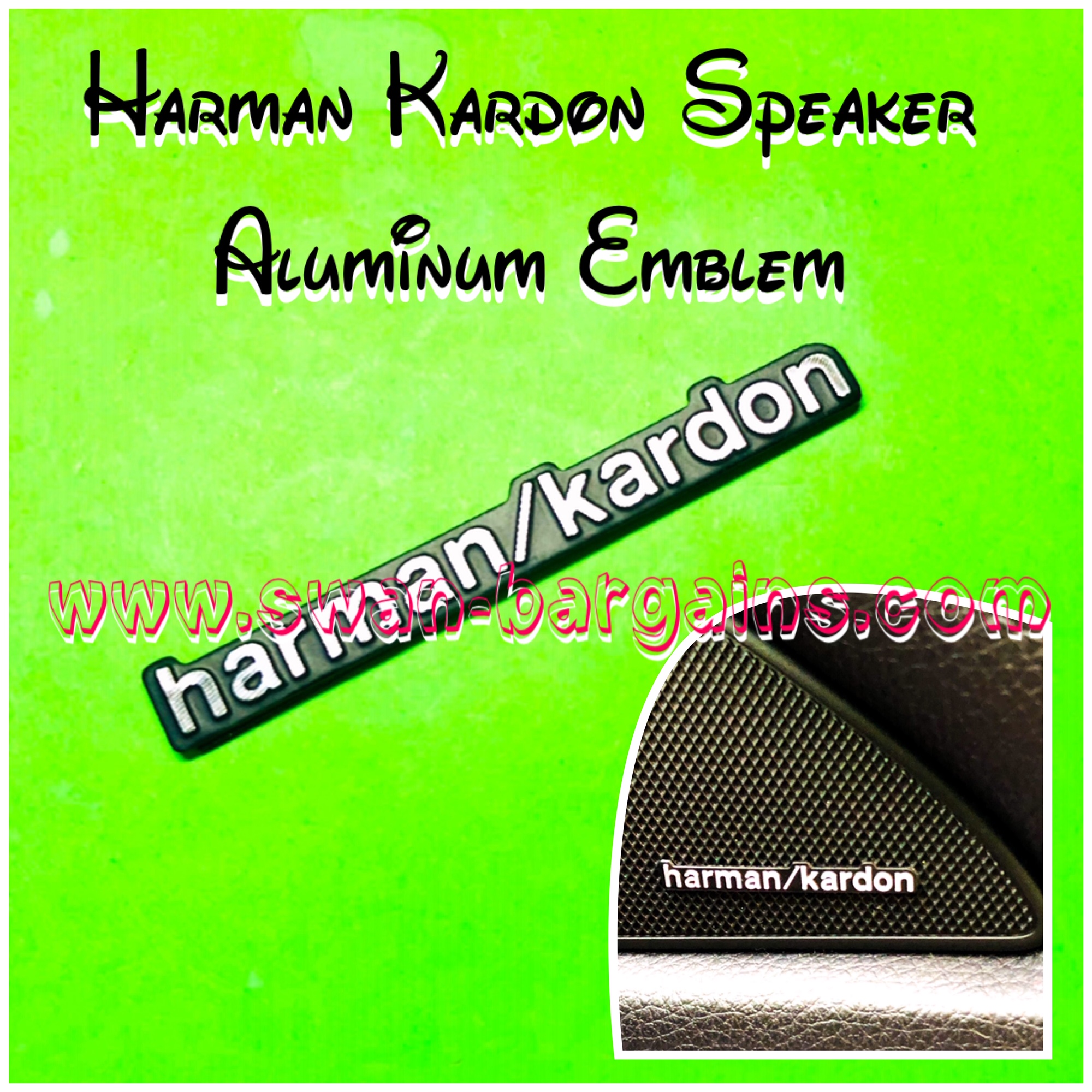 3D Harman Kardon Badge Emblem Logo Speaker Cover Sticker Singapore