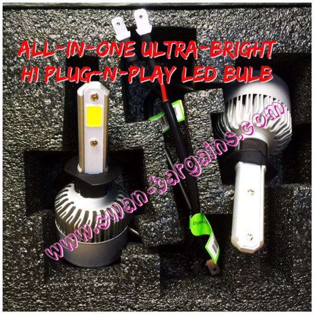 Ultra Bright H1 All-in-One LED Headlamp Bulb Singapore | Cheap Car Accessories Mart