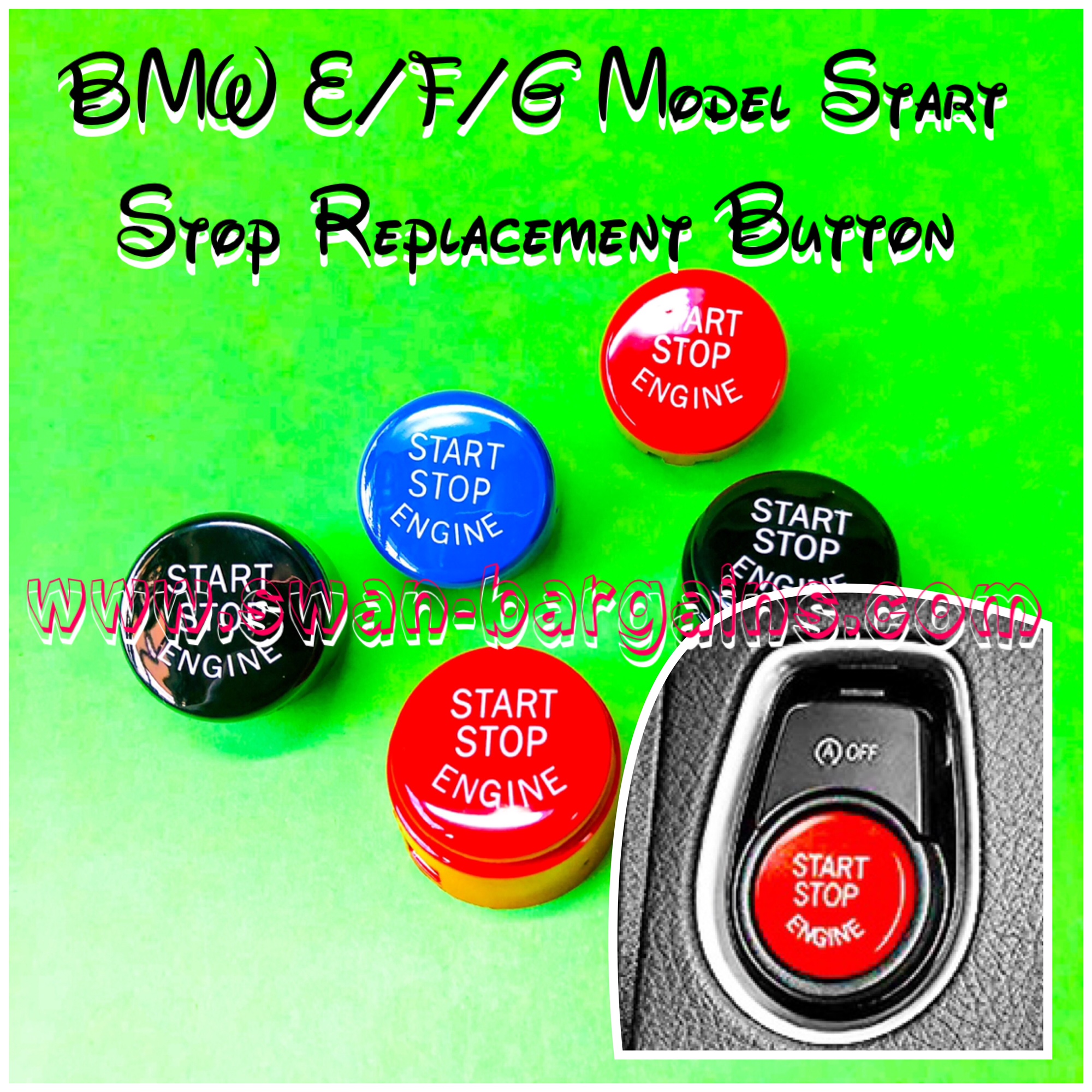 BMW Engine Start Stop Push Button Replacement Cover Singapore