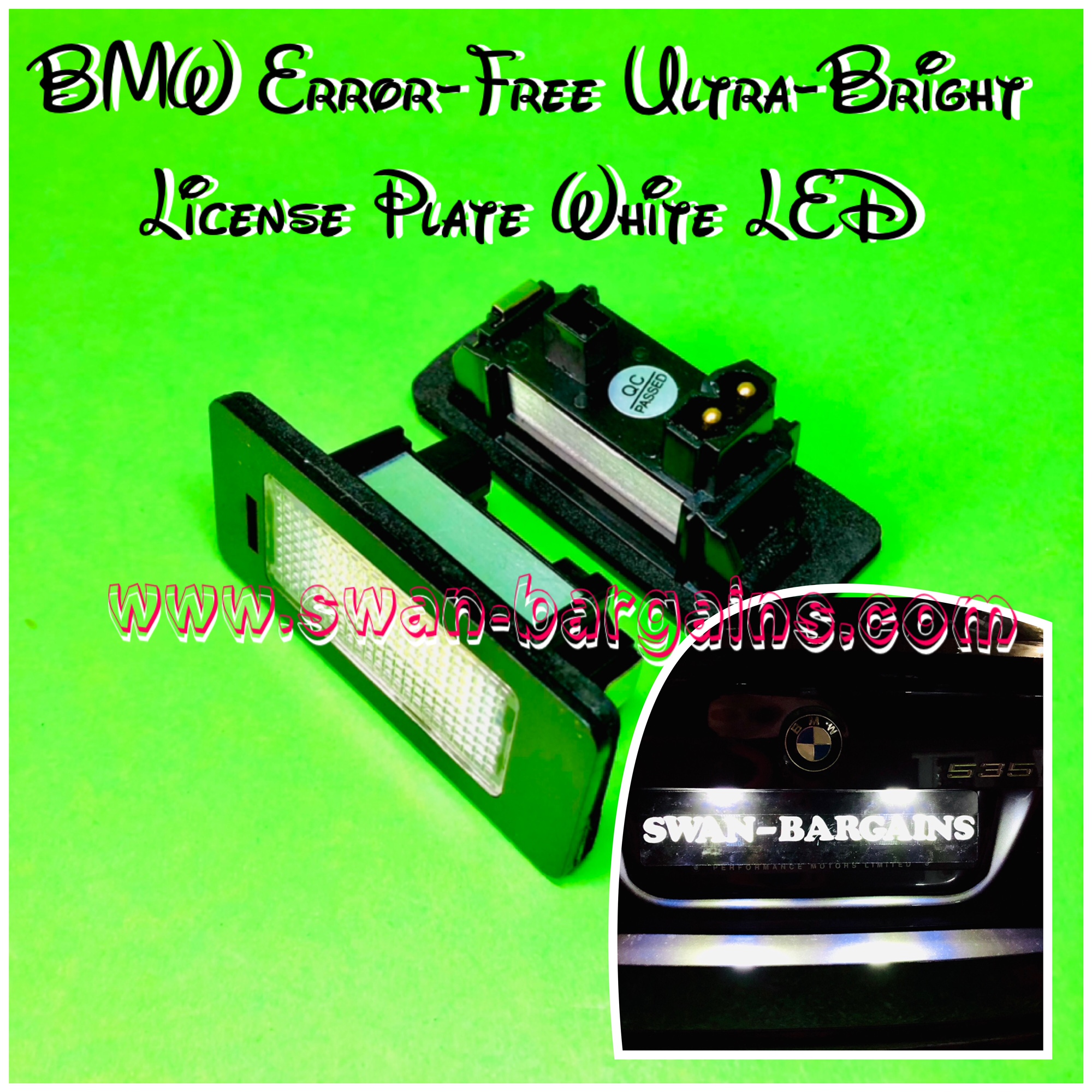 BMW Error-Free Ultra-Bright LED License Plate Light Module Singapore