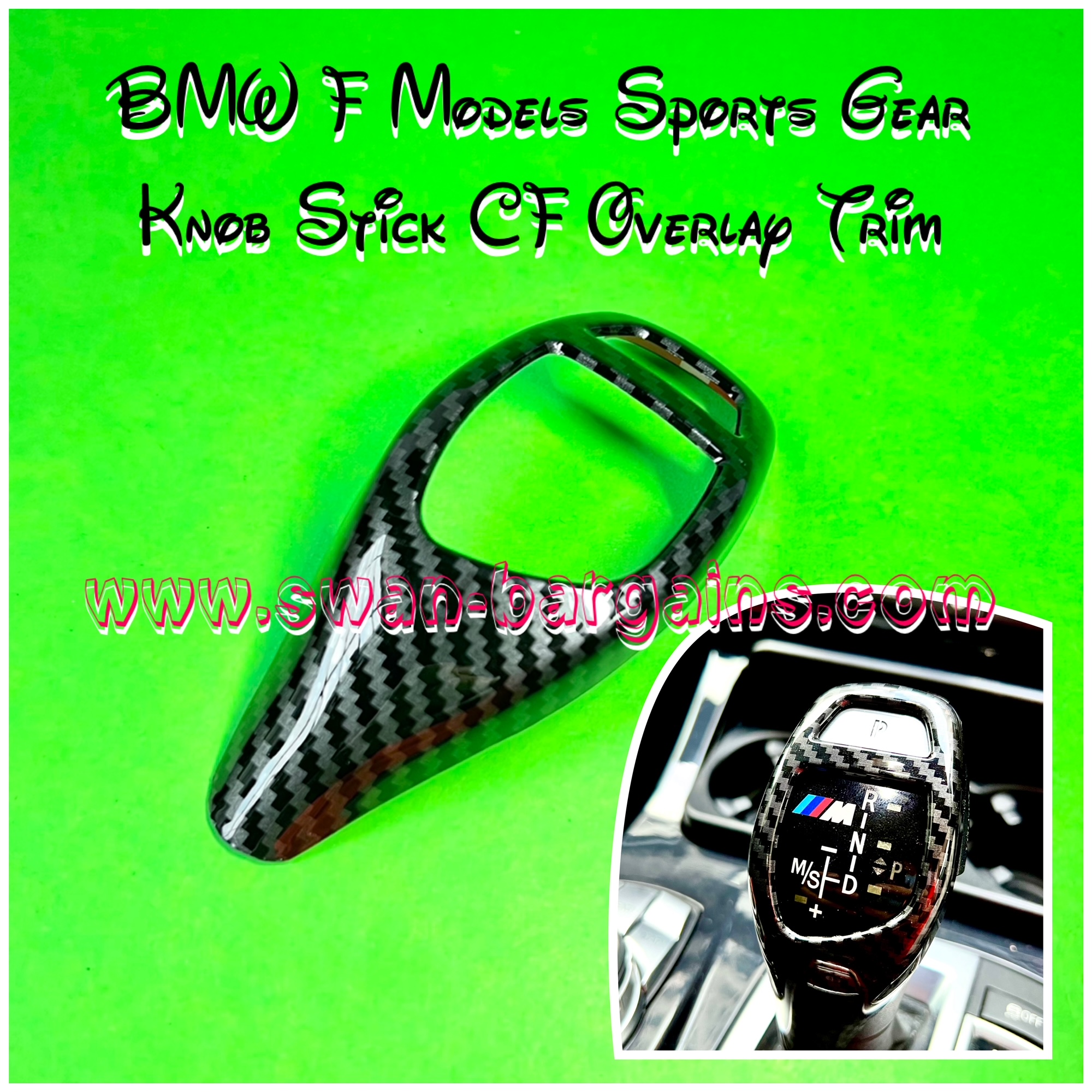 BMW Gear Knob Shift Handle Stick CF Trim Singapore