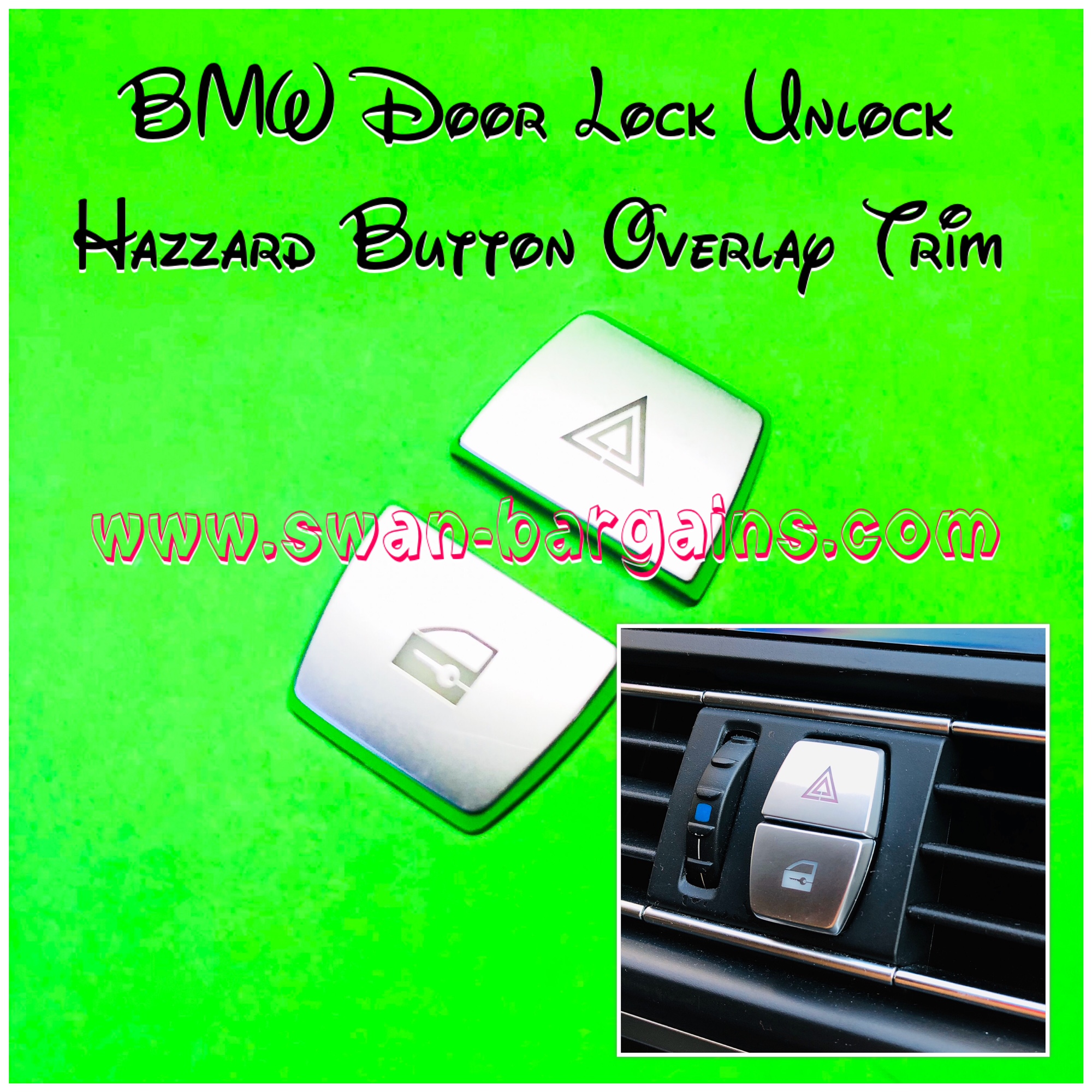 BMW Hazzard Door Lock Unlock Button Trim Singapore