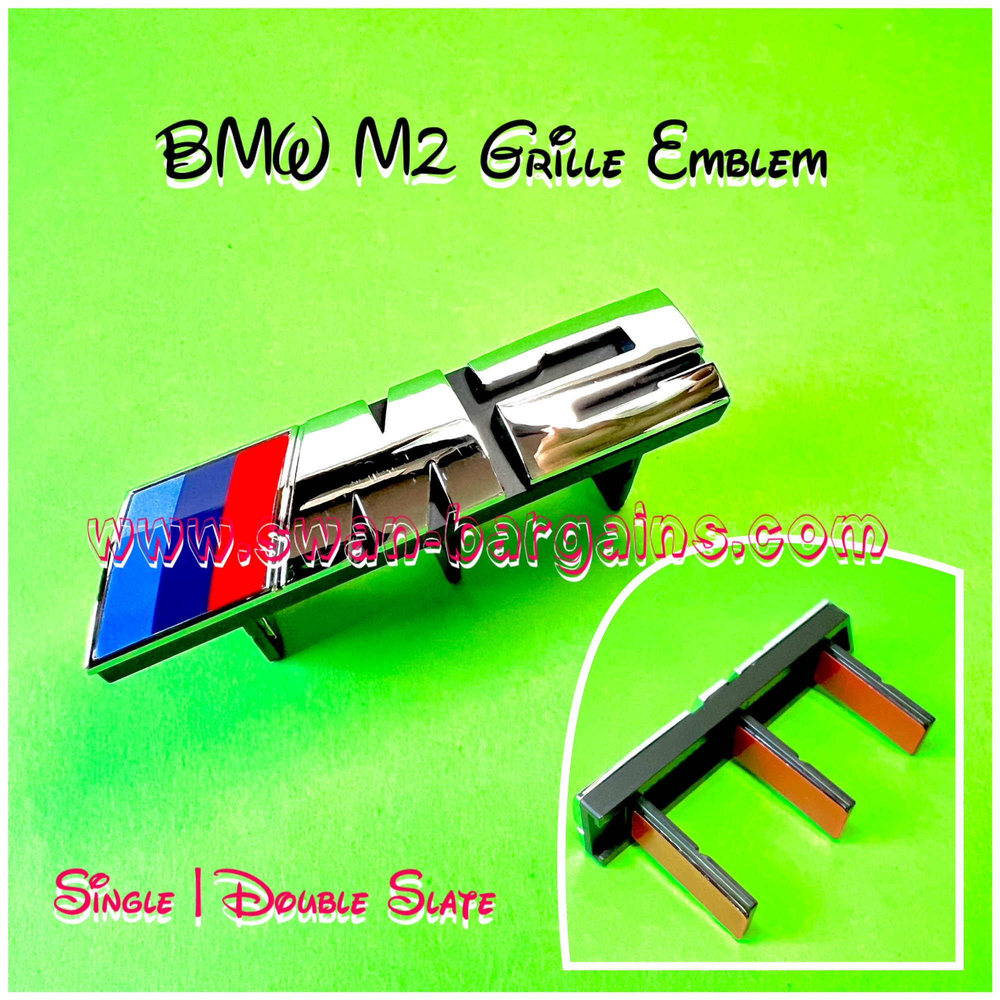 BMW M2 M Sports Grille Emblem SIngapore - Chrome