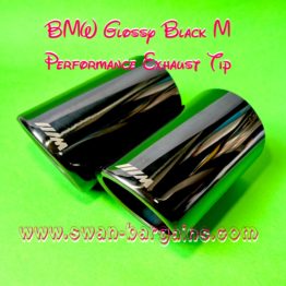 BMW Rear Exhaust Tip Singapore - Glossy Black M Performance - 84mm