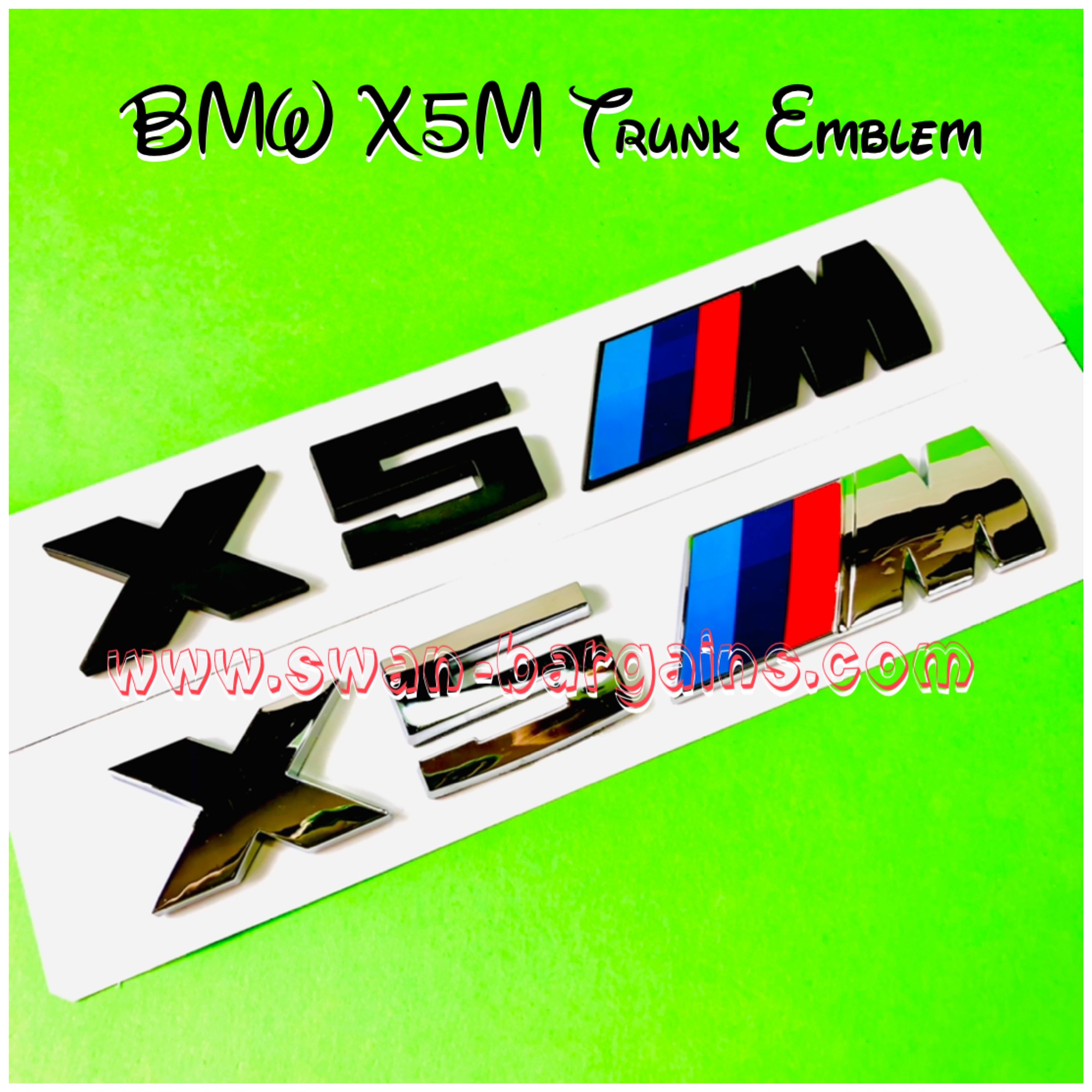 BMW X5M Trunk Lettering Emblem Singapore