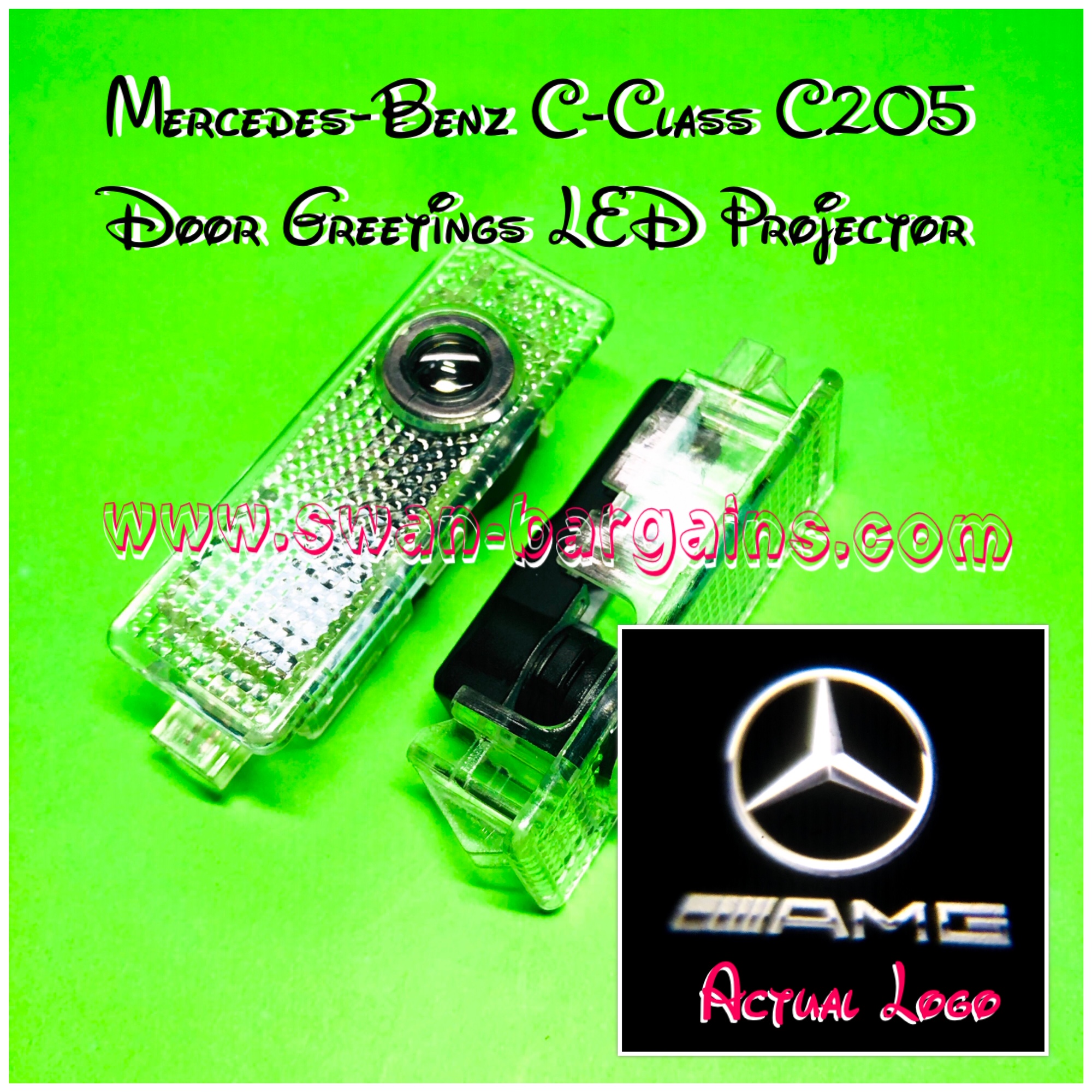 Benz C205 Door Courtesy LED Projector Lamp Singapore - Silver AMG