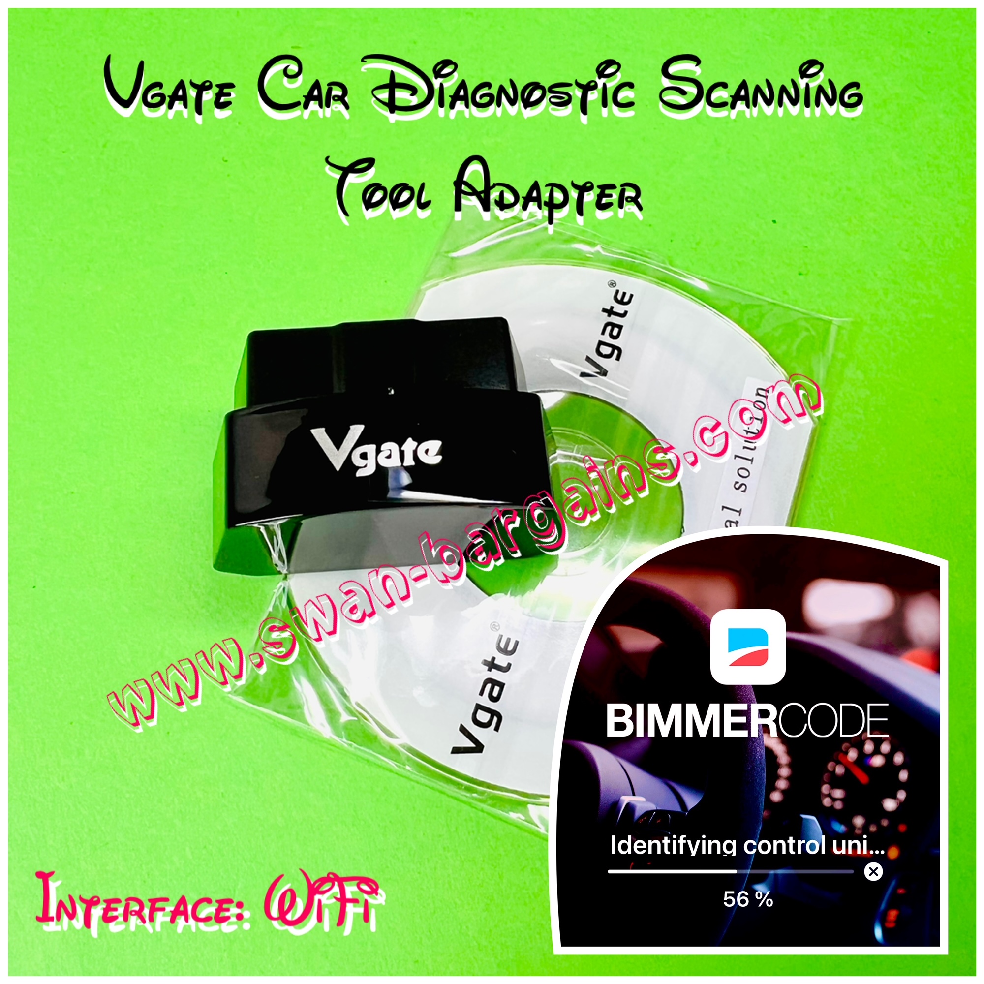 Bimmercode Vgate WIFI Bluetooth Car OBD 2 Port Adapter Singapore - Wifi