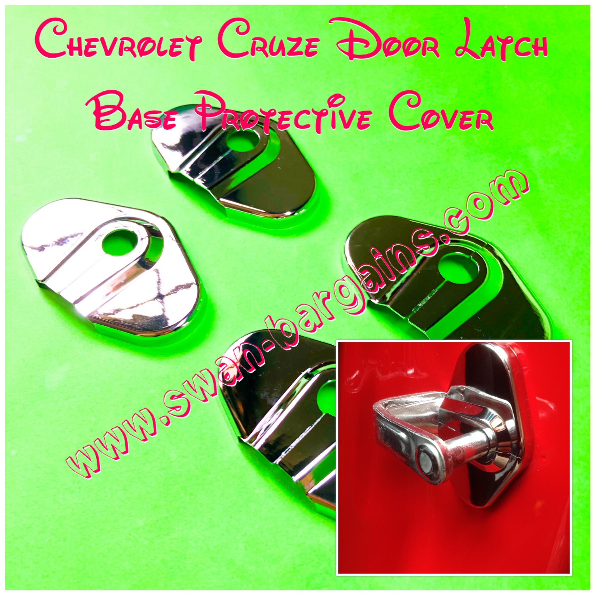 Cruze Door Lock Metal Protective Cover Latch Chrome Cover Trim Singapore