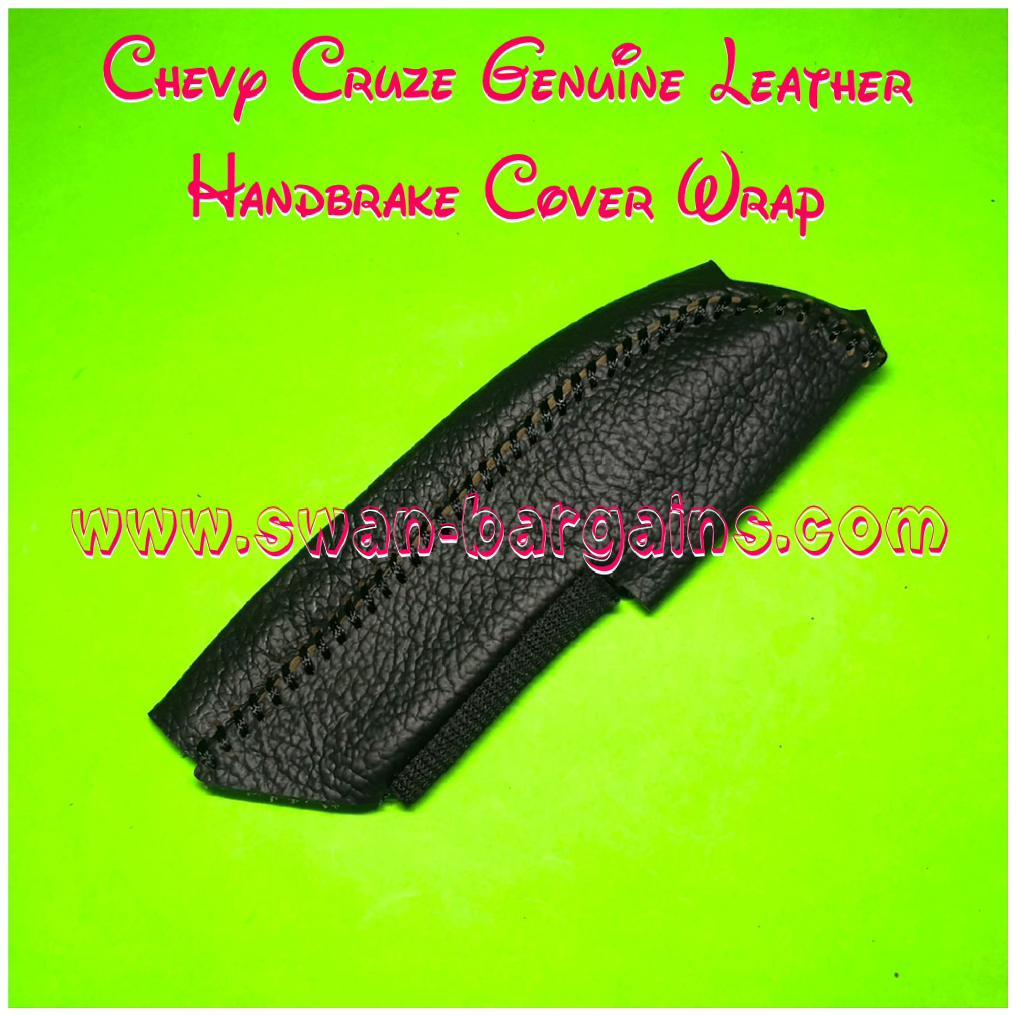 Cruze Handbrake Handle Leather Cover Singapore - Black Stitches