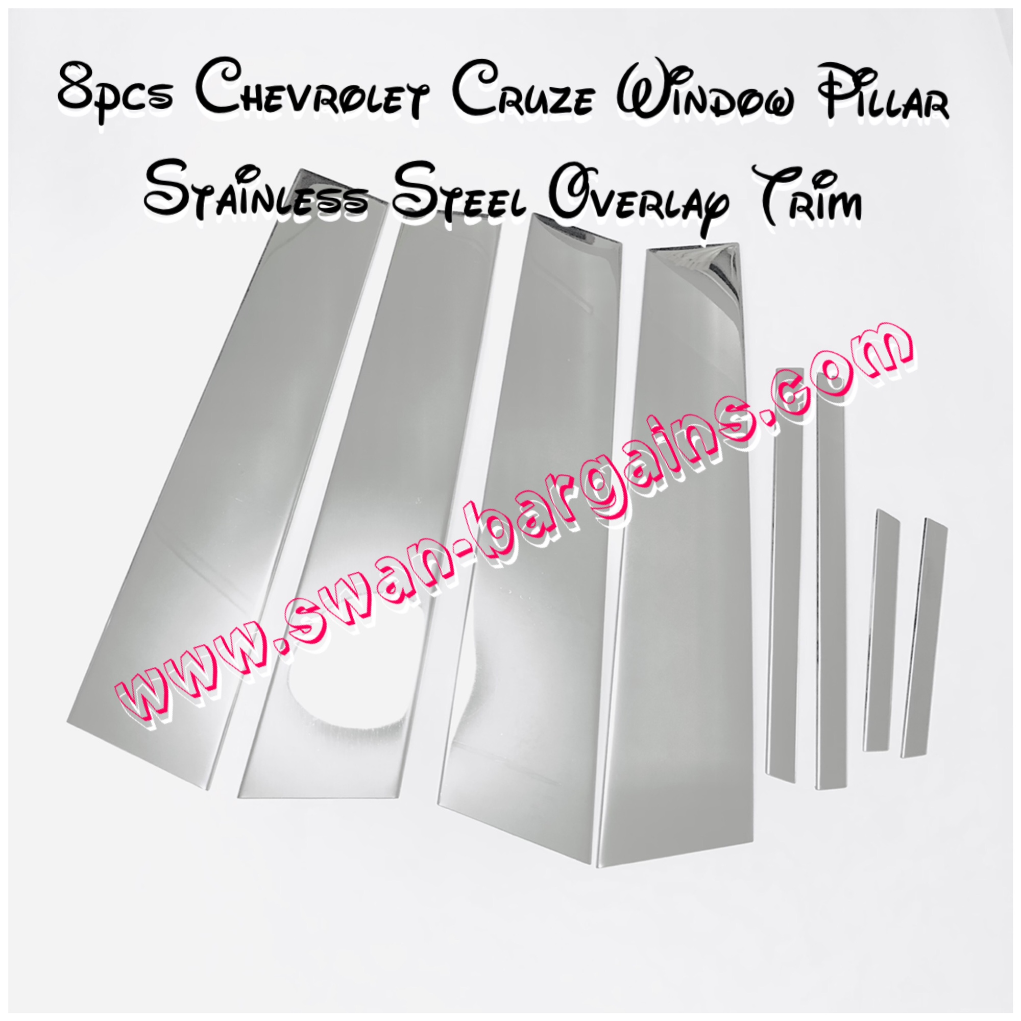 Cruze Window Pillar Stainless Steel Overlay Trims Singapore
