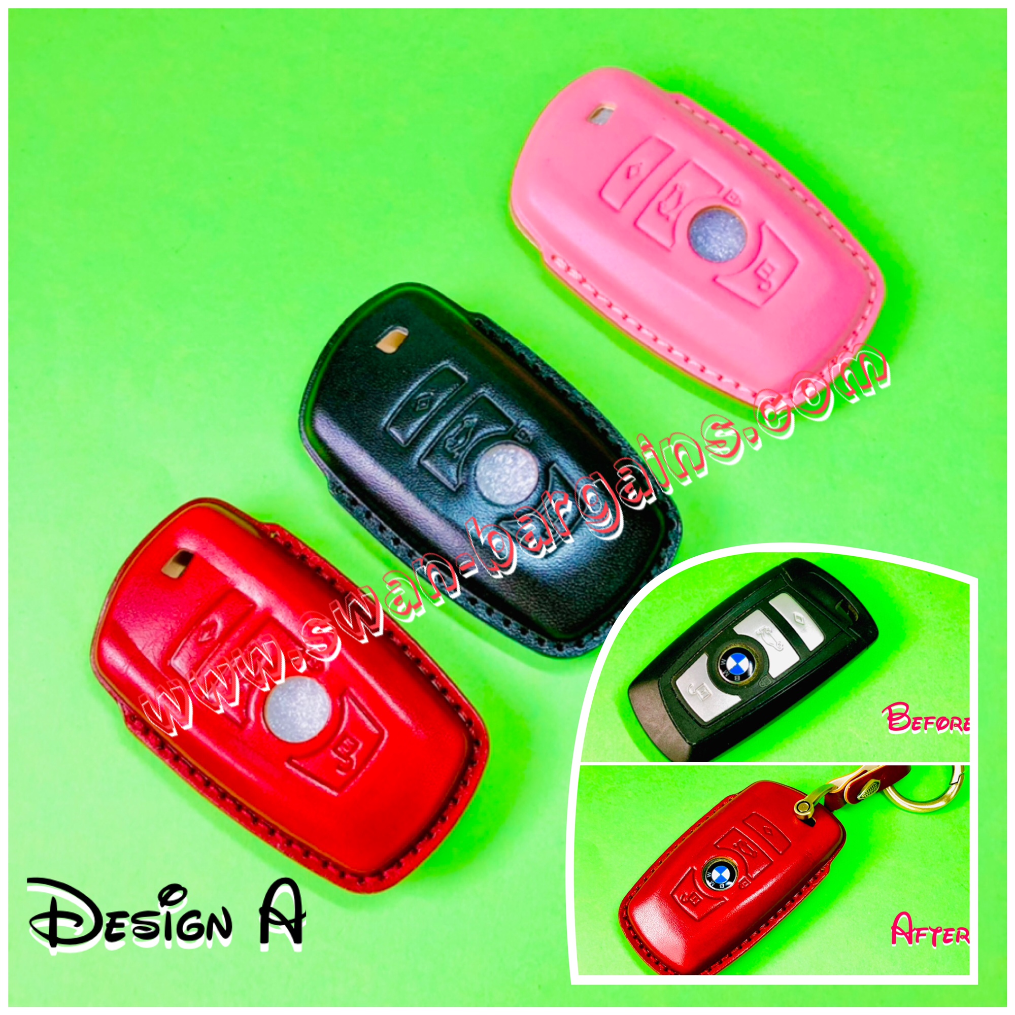 Good Quality BMW Remote Key Fob Leather Cover Singapore