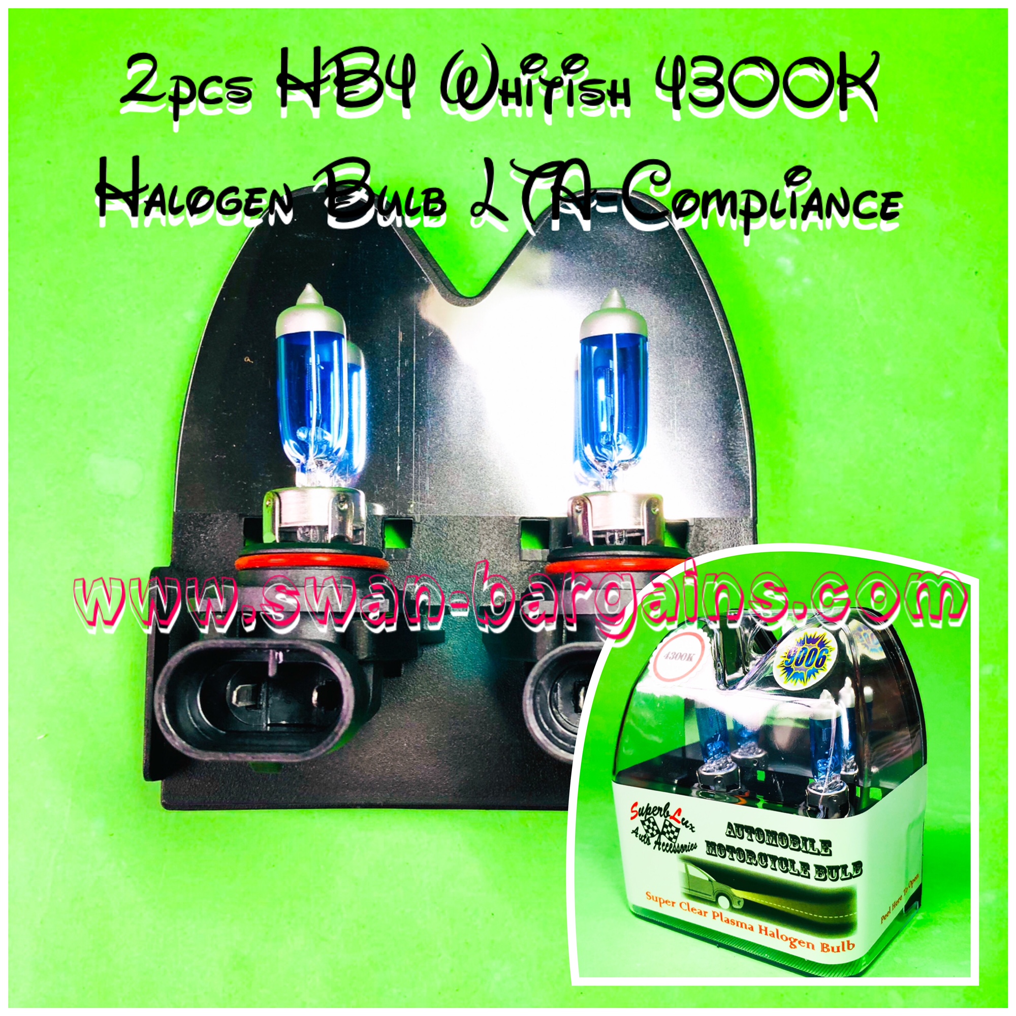 HB4 9006 4300K Whitish Halogen Headlight Fog Light Bulb Singapore