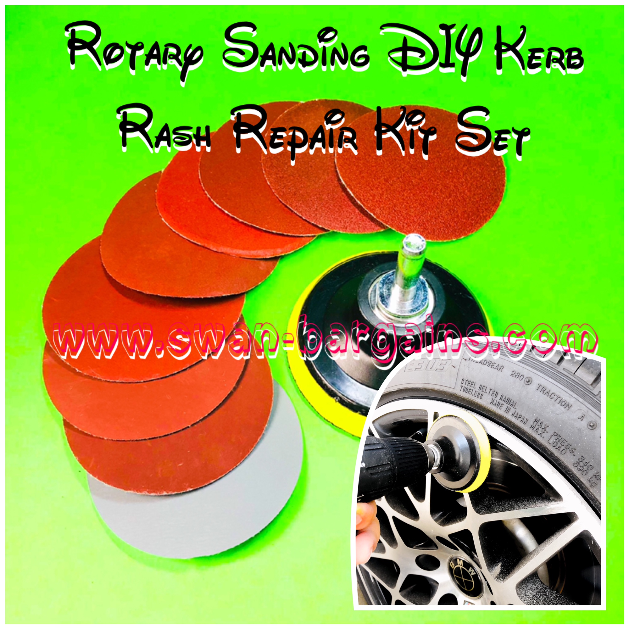Kerb Rash Rotary Sanding Repair Kit Singapore