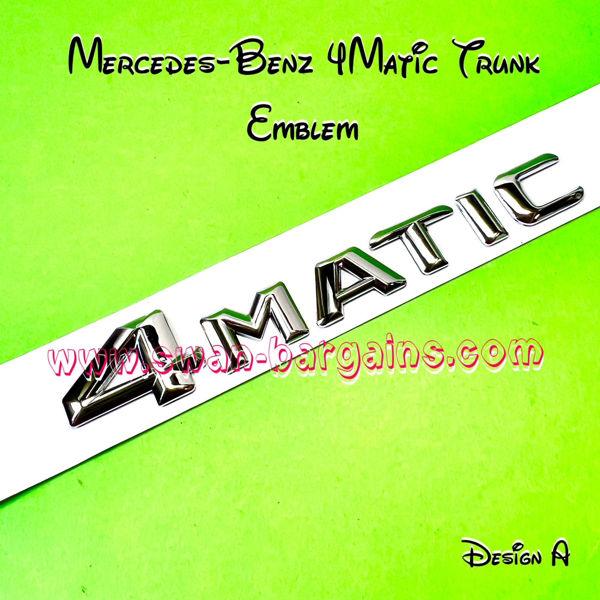 Mercedes Benz 4matic Trunk Lettering Emblem Sticker – Welcome to Swan  Bargains Online Store!
