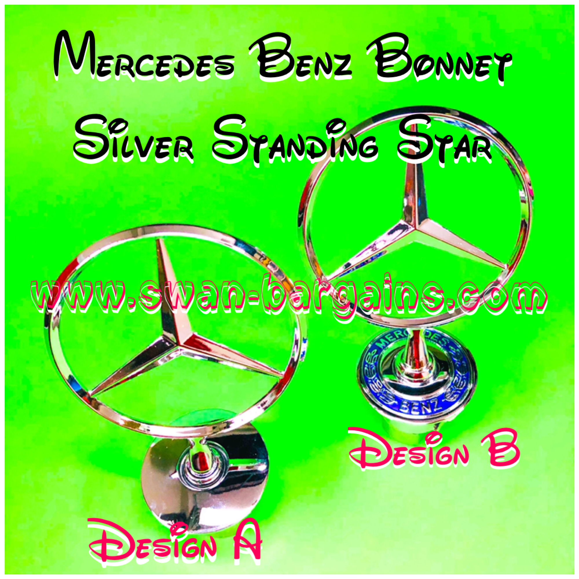 Mercedes-Benz Bonnet Standing Star Logo Singapore - Silver