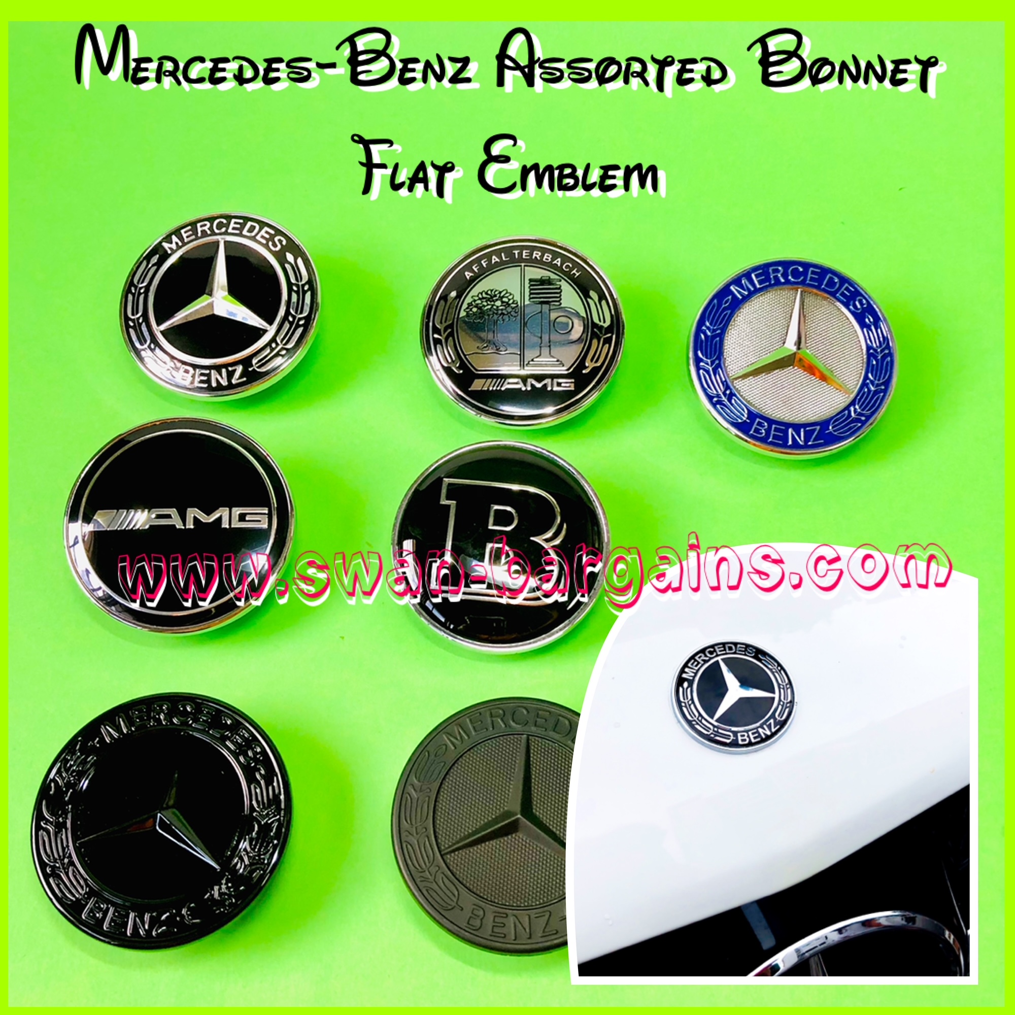 Mercedes-Benz Hood Bonnet Flat Emblem Singapore