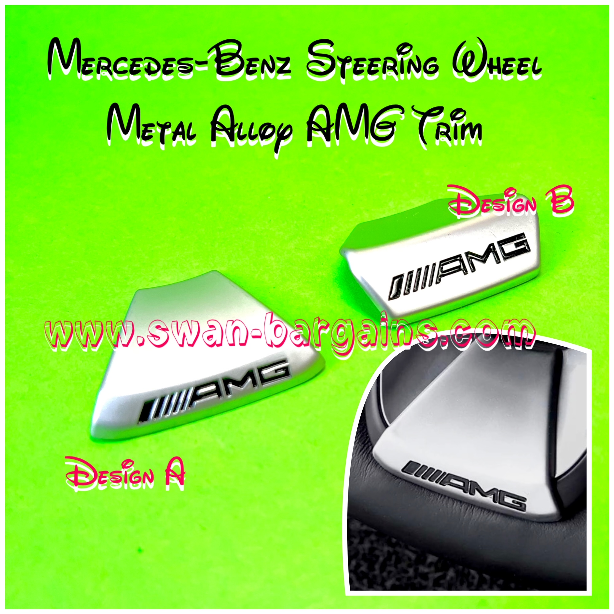 Mercedes Benz Steering Wheel AMG Emblem Trim Singapore