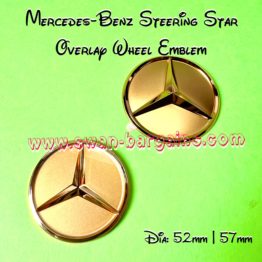 Mercedes Benz Steering Wheel Star Overlay Trim Singapore - Gold