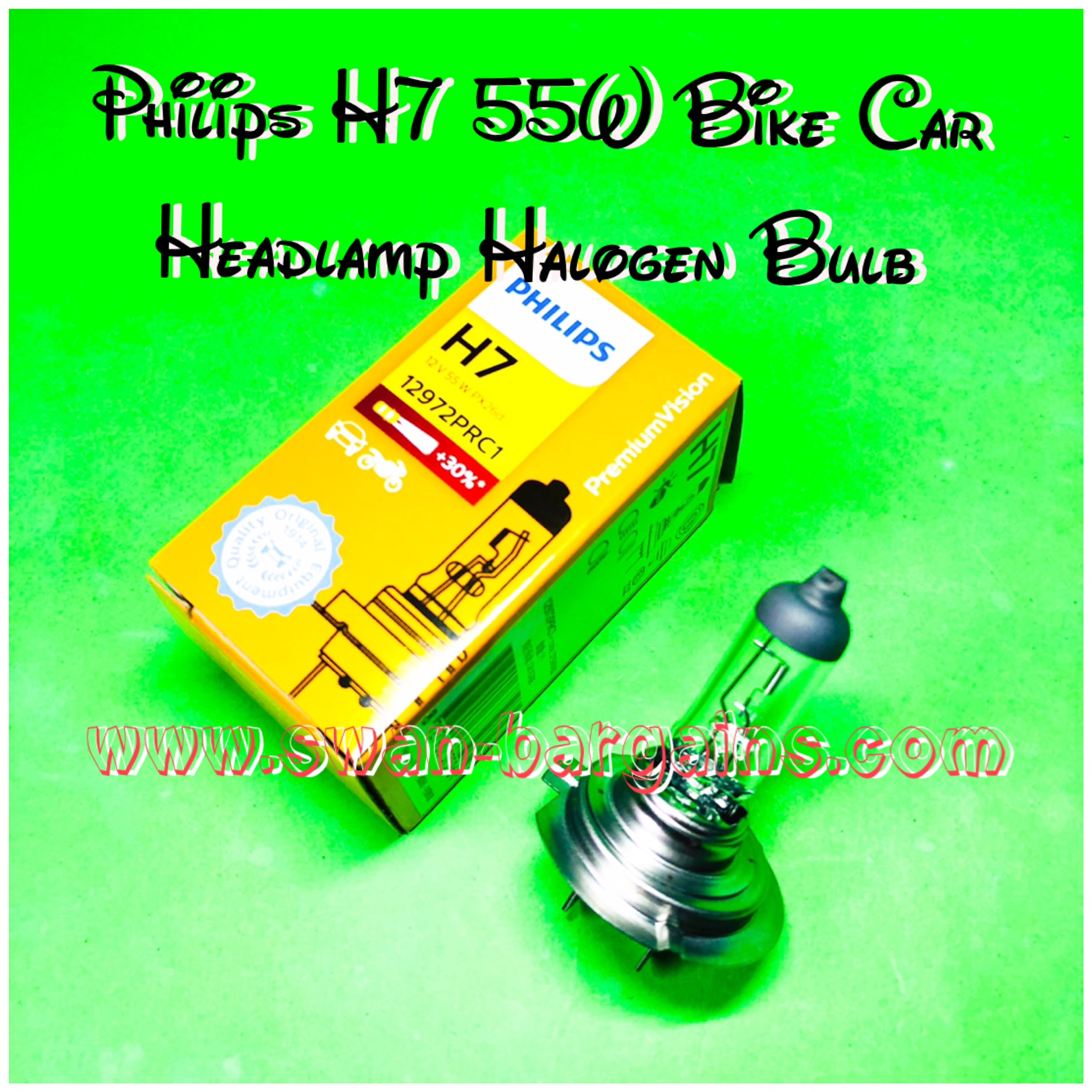 Philips H7 55W Premium Vision Standard Headlight Halogen Bulb Singapore