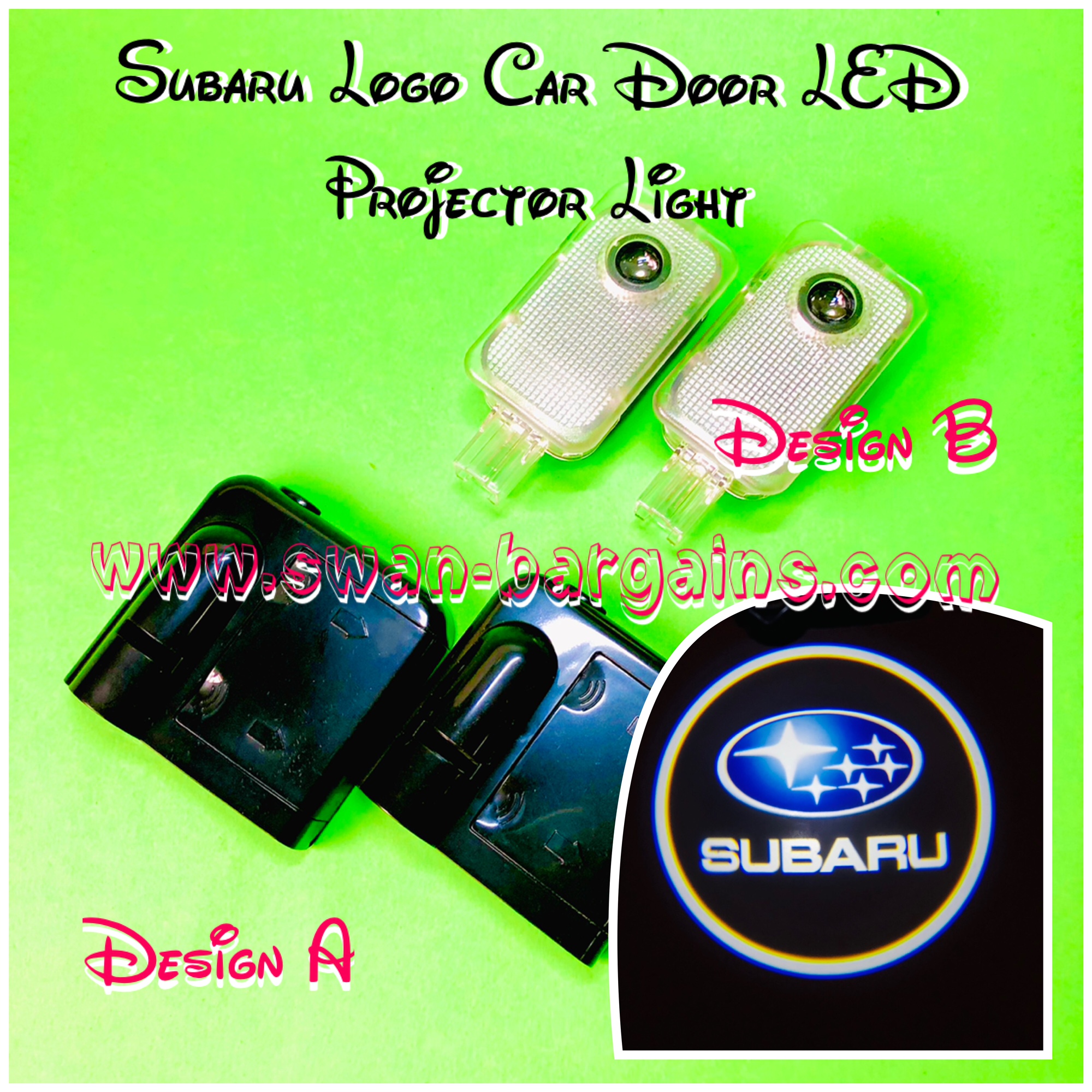 Subaru Car Door Greetings Projector Lamp Singapore