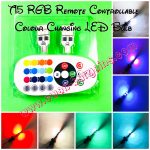 T10 T15 Colour Changing Remote Control RGB LED Bulb Singapore - 12SMD