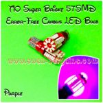 T10 Ultra-Bright Error-free 57SMD CANBUS LED Bulb Singapore - Purple Light