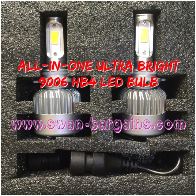 Ultra Bright HB4 9006 All-in-One LED Headlamp Bulb Singapore