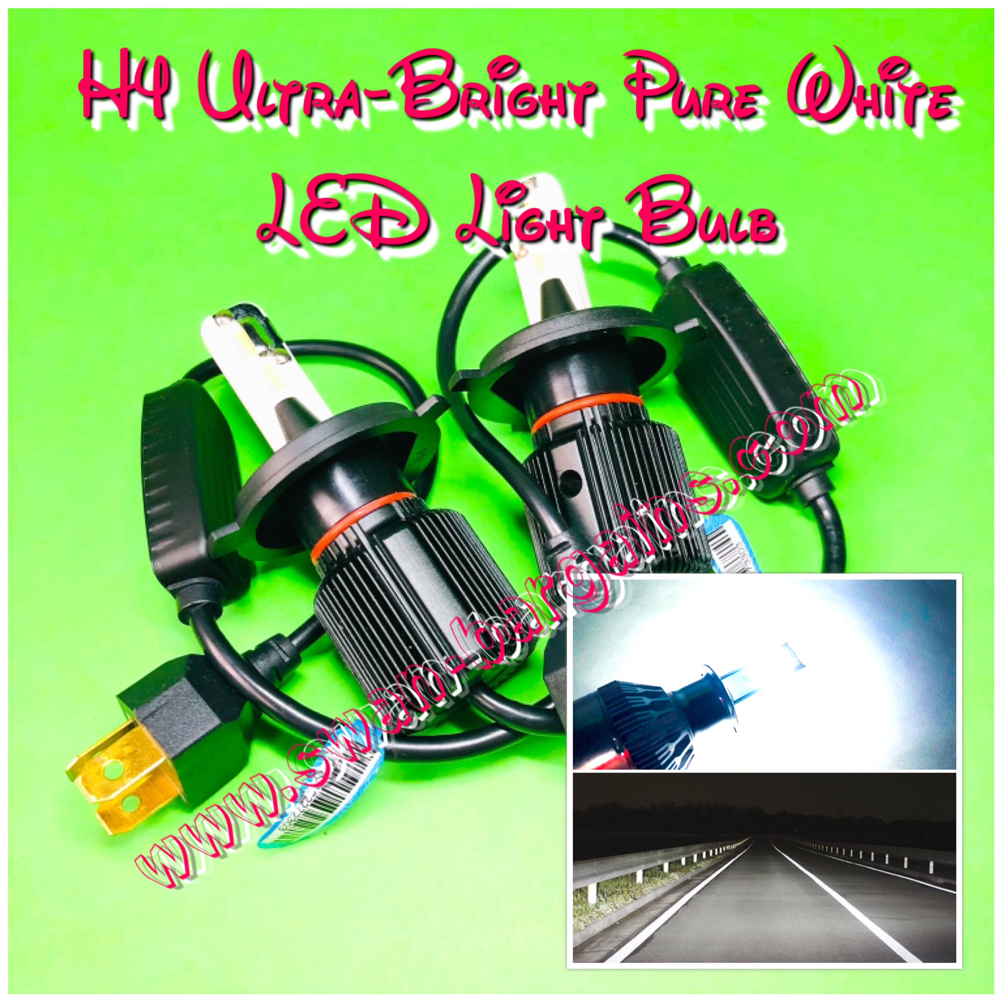 Ultra Bright H4 All-in-One LED Headlamp Bulb Singapore - 8000lm