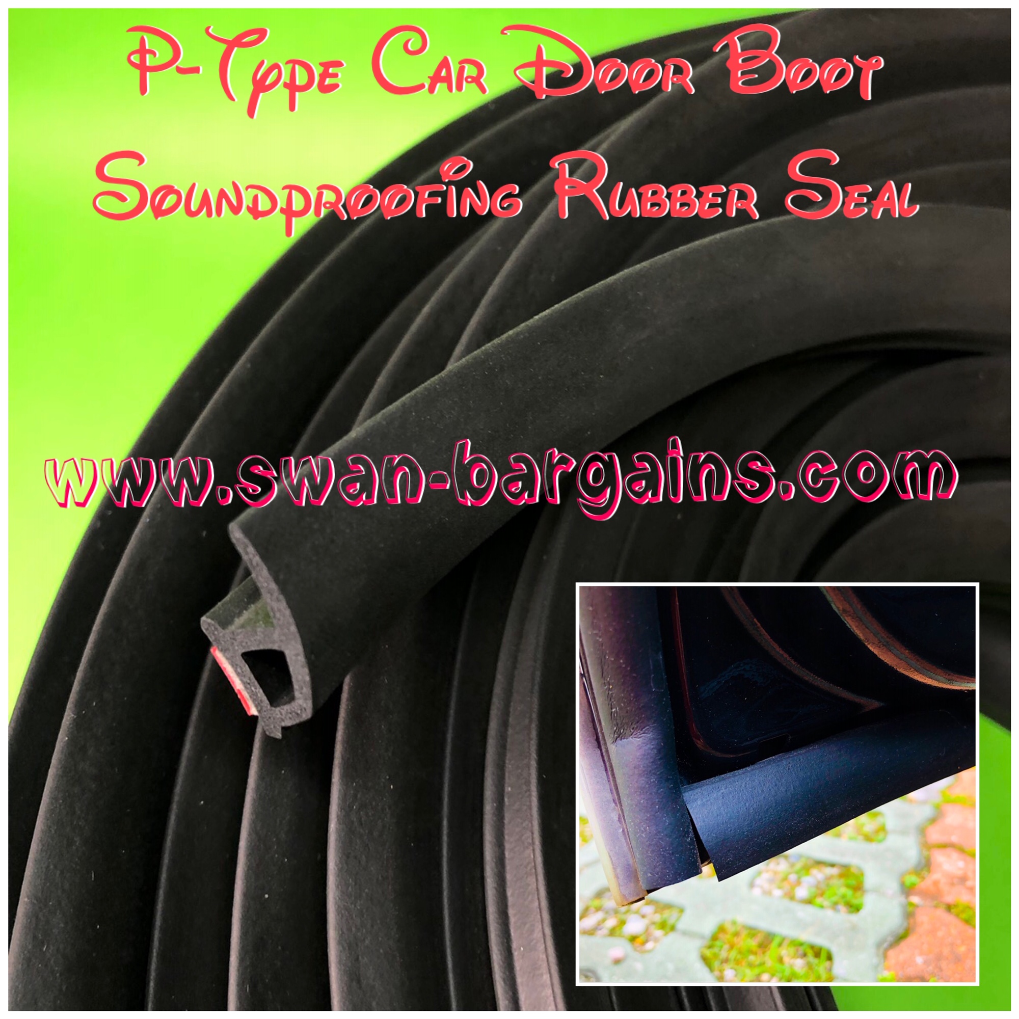 Universal P Type Car Soundproof Rubber Seal Singapore