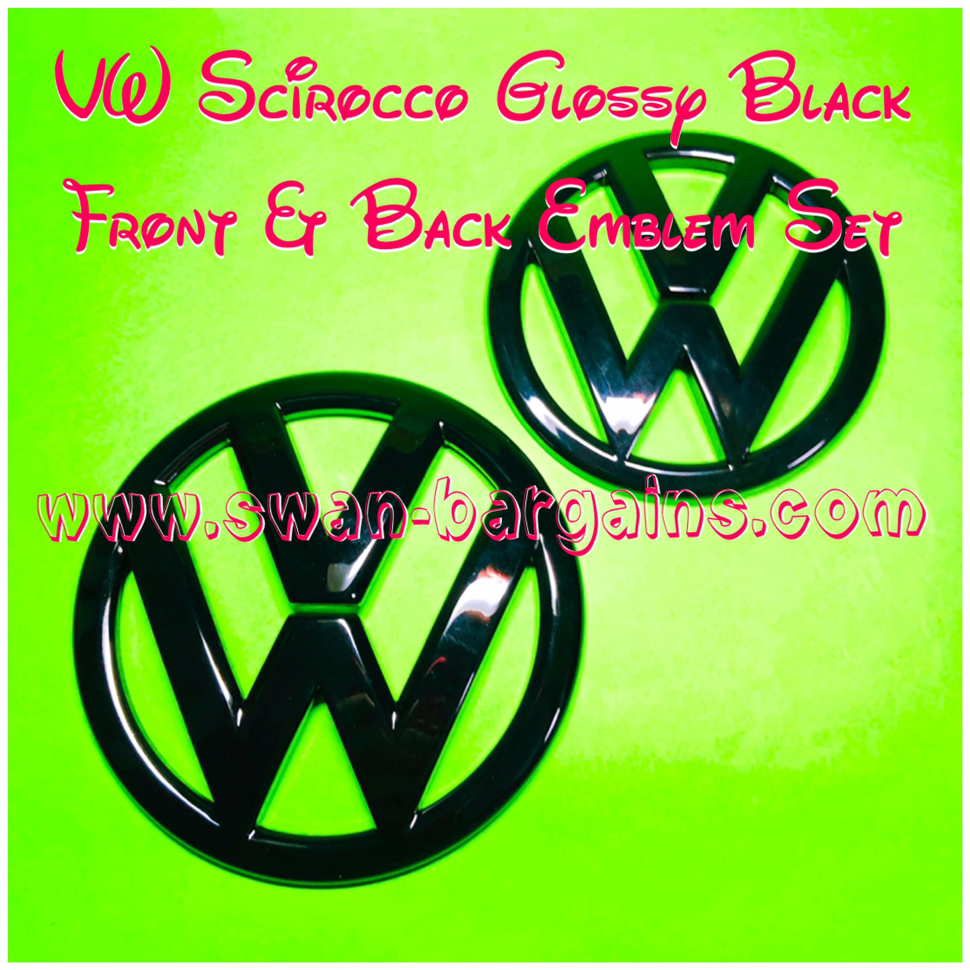 VW Scirocco Front Bonnet Rear Trunk Emblem – Welcome to Swan Bargains  Online Store!