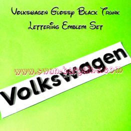 Volkswagen Glossy Black Trunk Lettering Emblem
